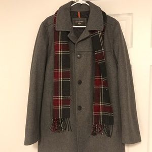 Men’s Dockers Peacoat with Scarf